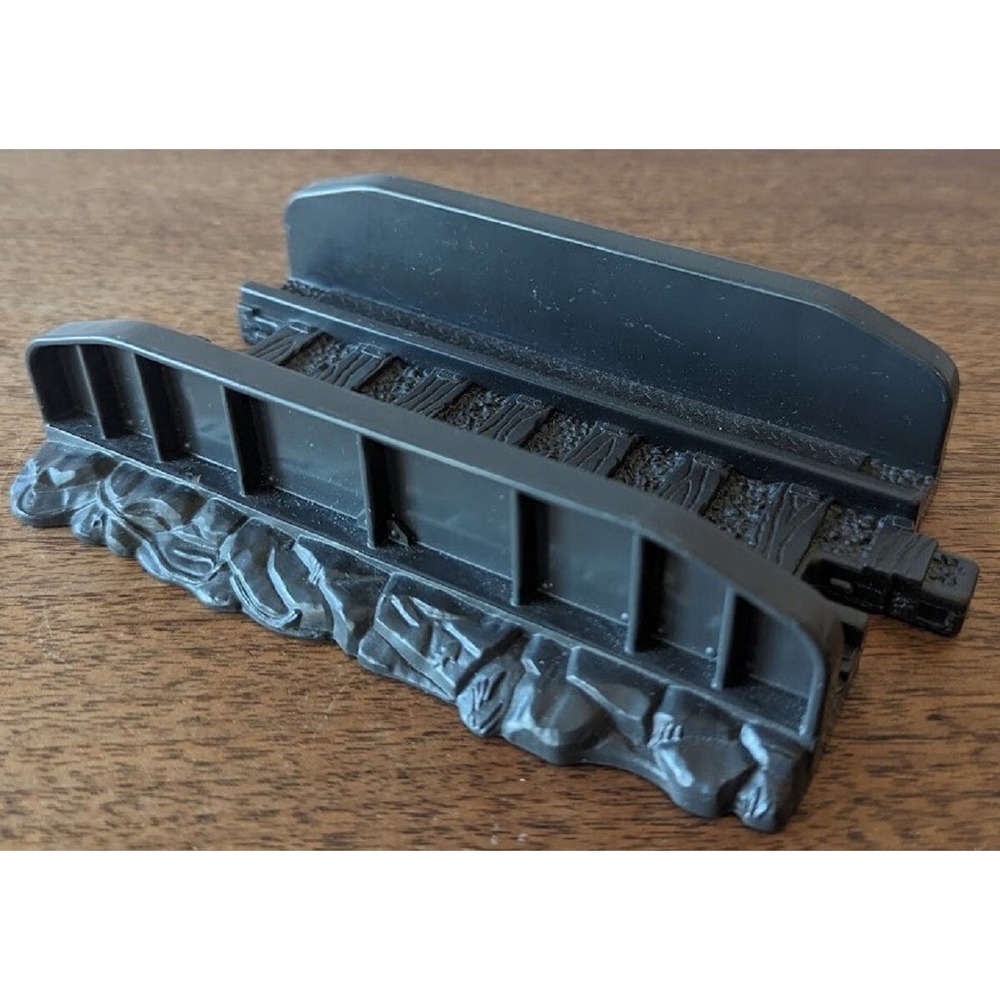 Geotrax Track Part Black Gray Bridge Tracktown Railway Fisher Price 2003 GUC